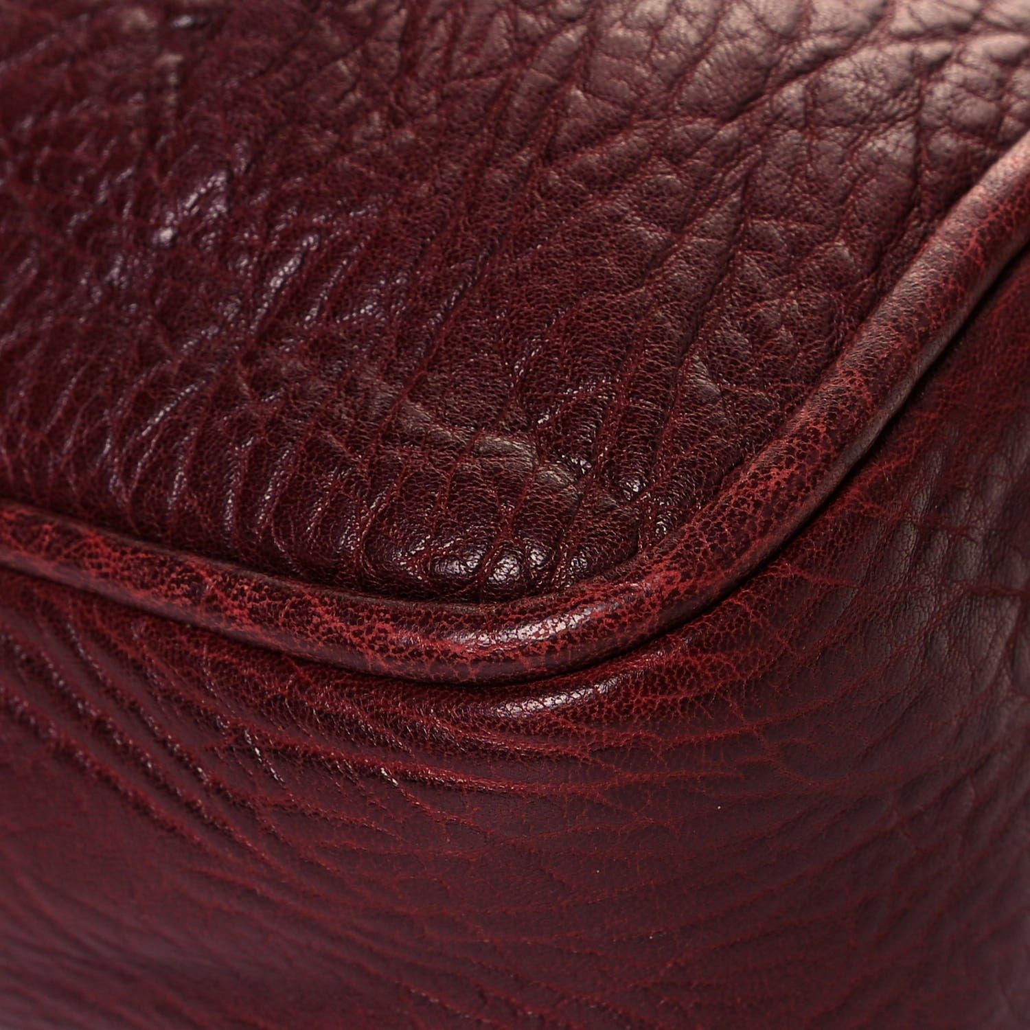 Chanel Distressed Lambskin Lady Braid Flap Burgundy 11 of 11