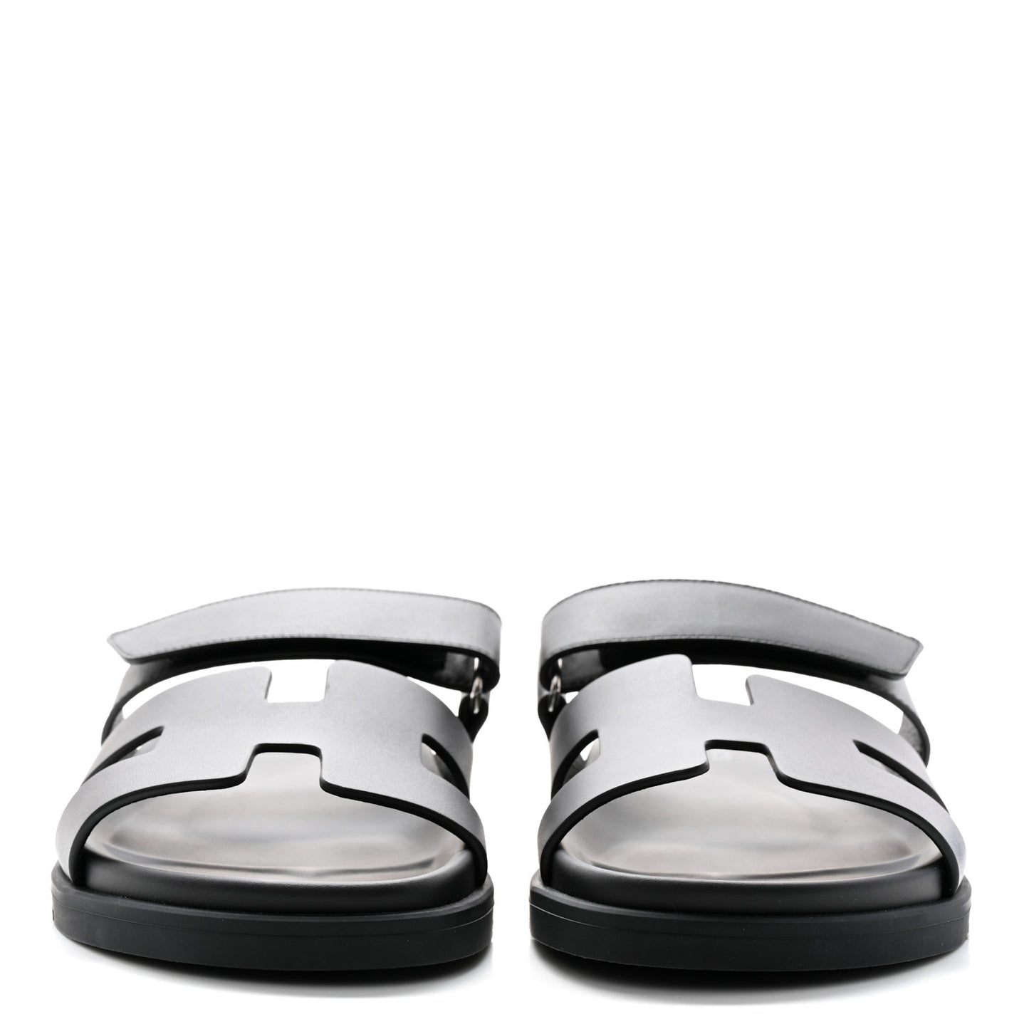 Calfskin Womens Chypre Sandals 38.5 Black