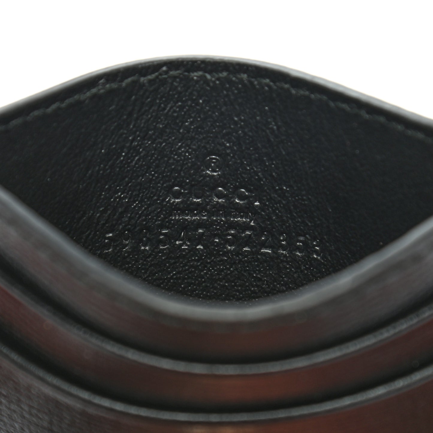 Azalea Calfskin Marina Card Holder Black