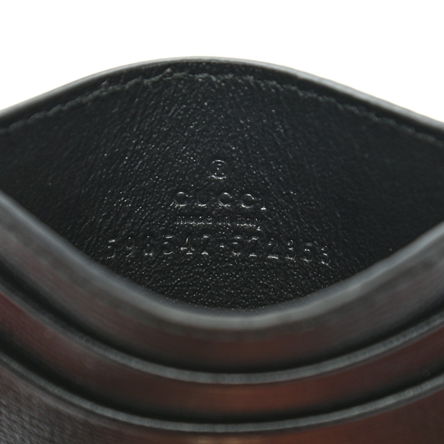 Gucci Azalea Calfskin Marina Card Holder Black 6 of 6