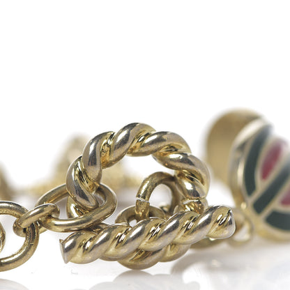 Gucci Metal Enamel Web Lionhead Bracelet 3 of 4
