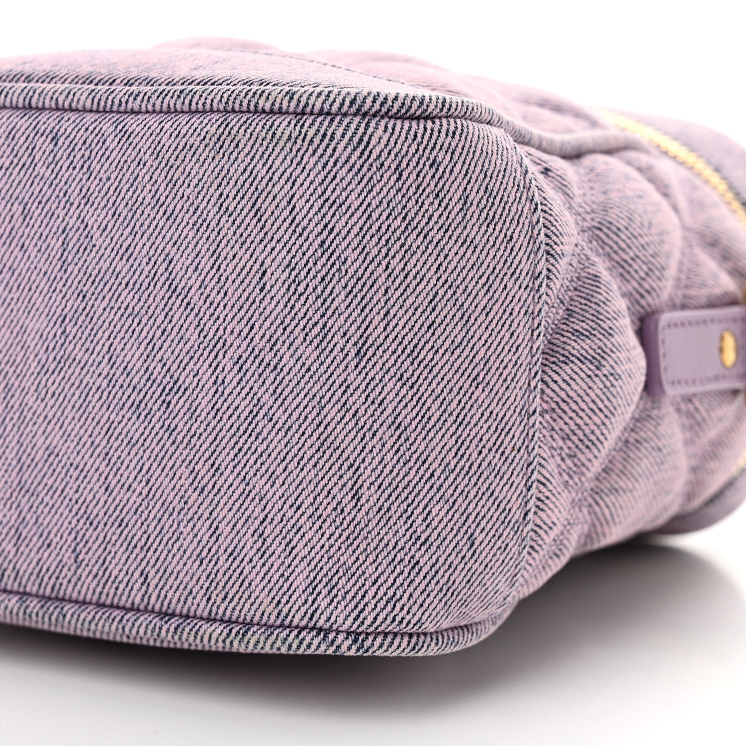 Saint Laurent denim Quilted 80's Vanity Bag Bleached Lilac 10 of 10