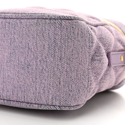 Saint Laurent denim Quilted 80's Vanity Bag Bleached Lilac 10 of 10