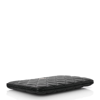 Chanel Caviar Quilted Cosmetic Case Black 4 of 8