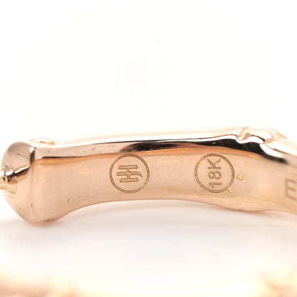 John Hardy 18K Yellow Gold Small Bamboo Hoop Earrings 4 of 6