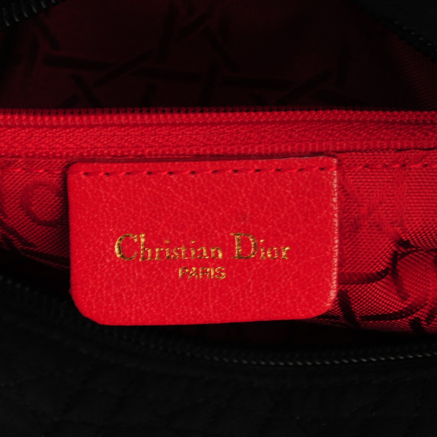 Nylon Cannage Medium Lady Dior Black