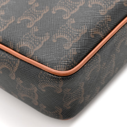 Celine Triomphe Canvas Calfskin Medium Patapans Tan 11 of 11