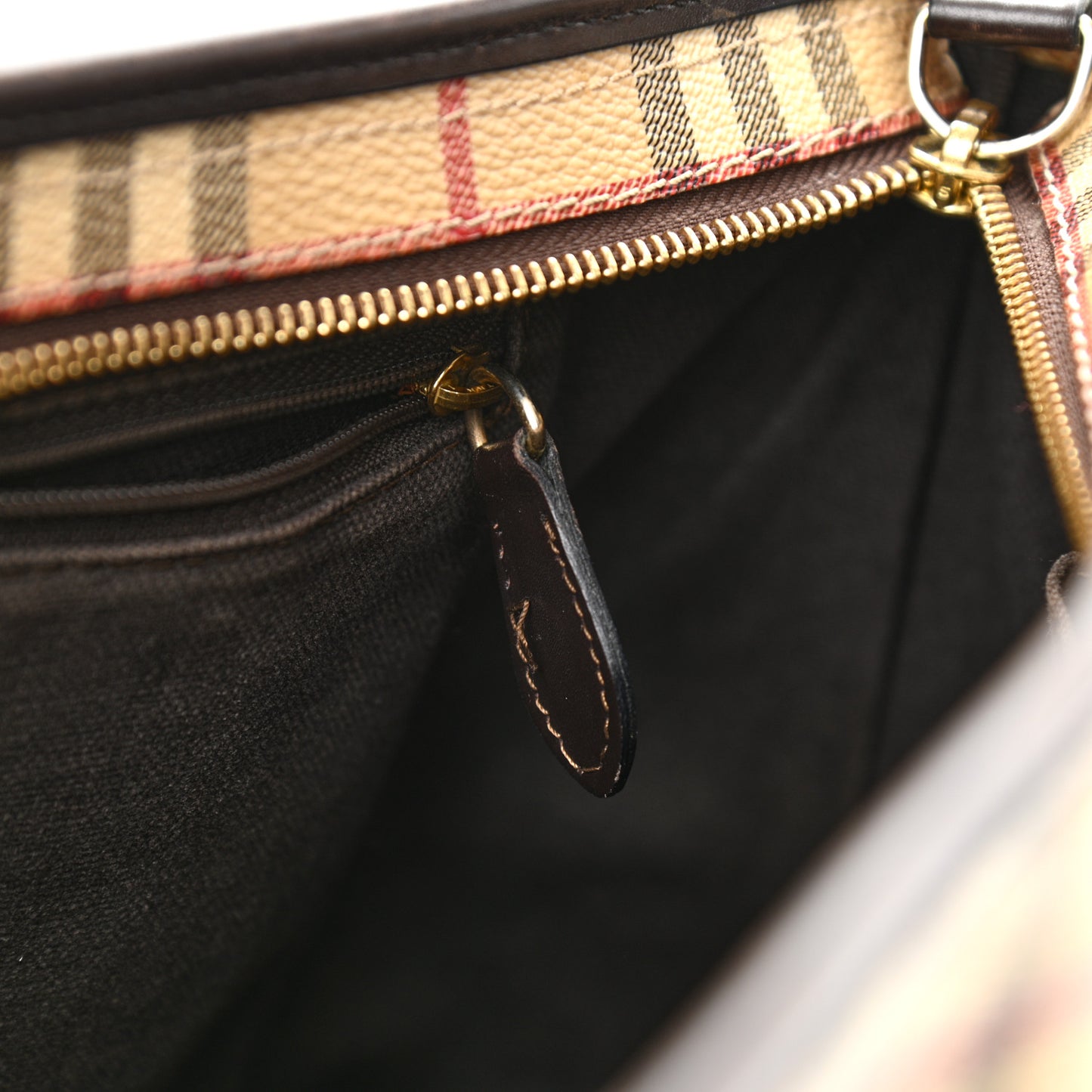 Haymarket Check Medium Regent Tote Chocolate