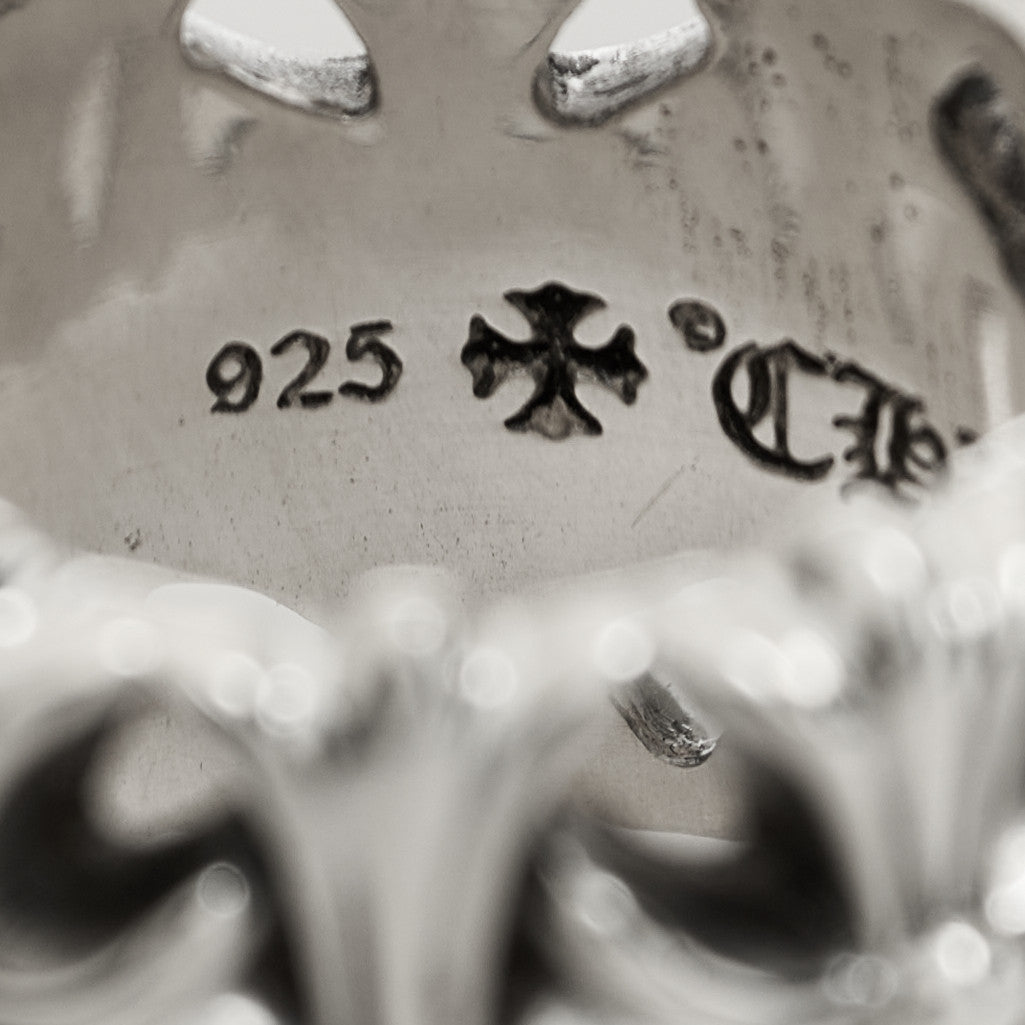 Chrome Hearts Sterling Silver Cemetery Cross Ring 54 7 1646950