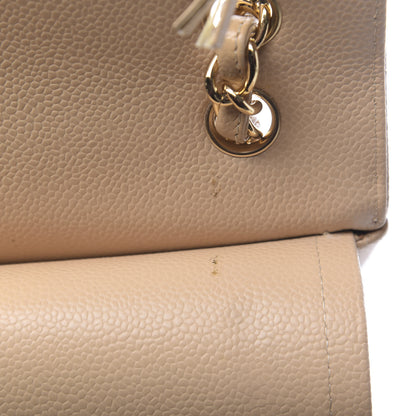Chanel Caviar Quilted Jumbo Double Flap Beige Clair 9 of 21