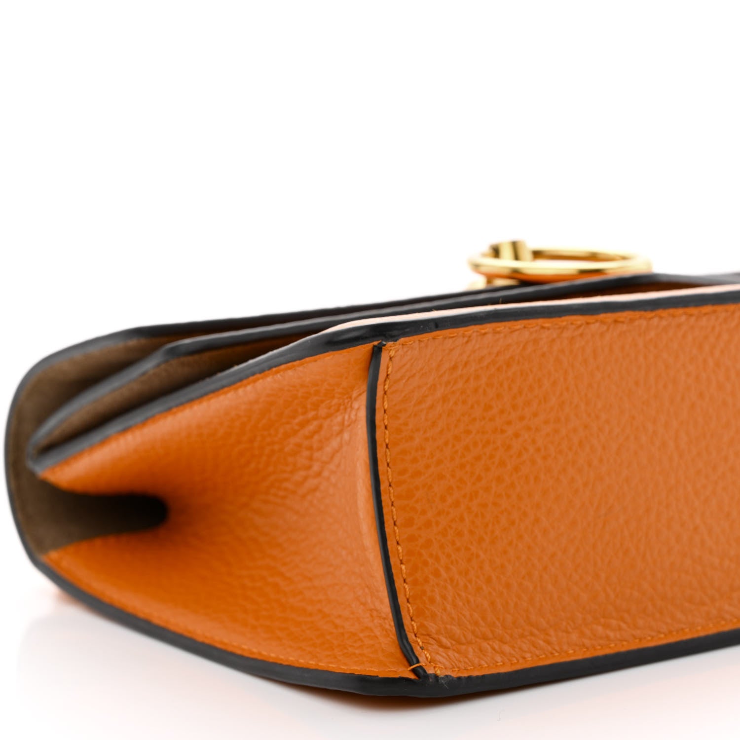 Mulberry Small Classic Grain Small Harlow Chain Satchel Orange 10 of 11
