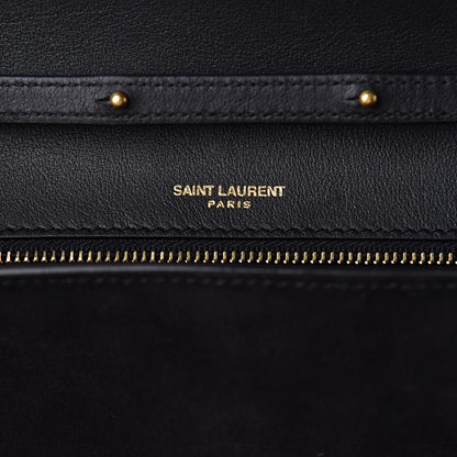 Saint Laurent Suede Calfskin Monogram Le Sept Chain Bag Black 6 of 11
