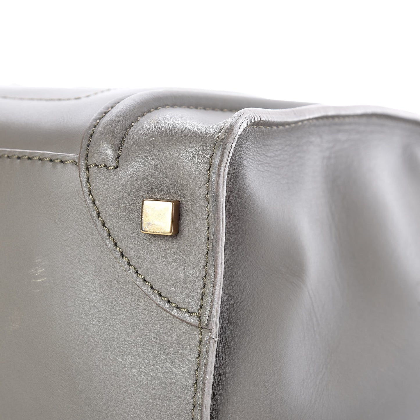 Smooth Calfskin Mini Luggage Grey