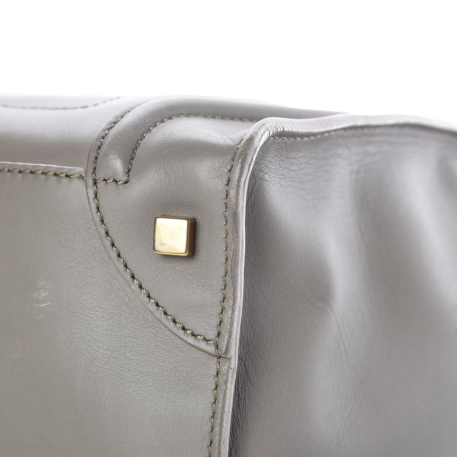 Celine Smooth Calfskin Mini Luggage Grey 15 of 19