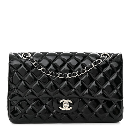 Chanel Patent Quilted Medium Double Flap Black 1 of 11