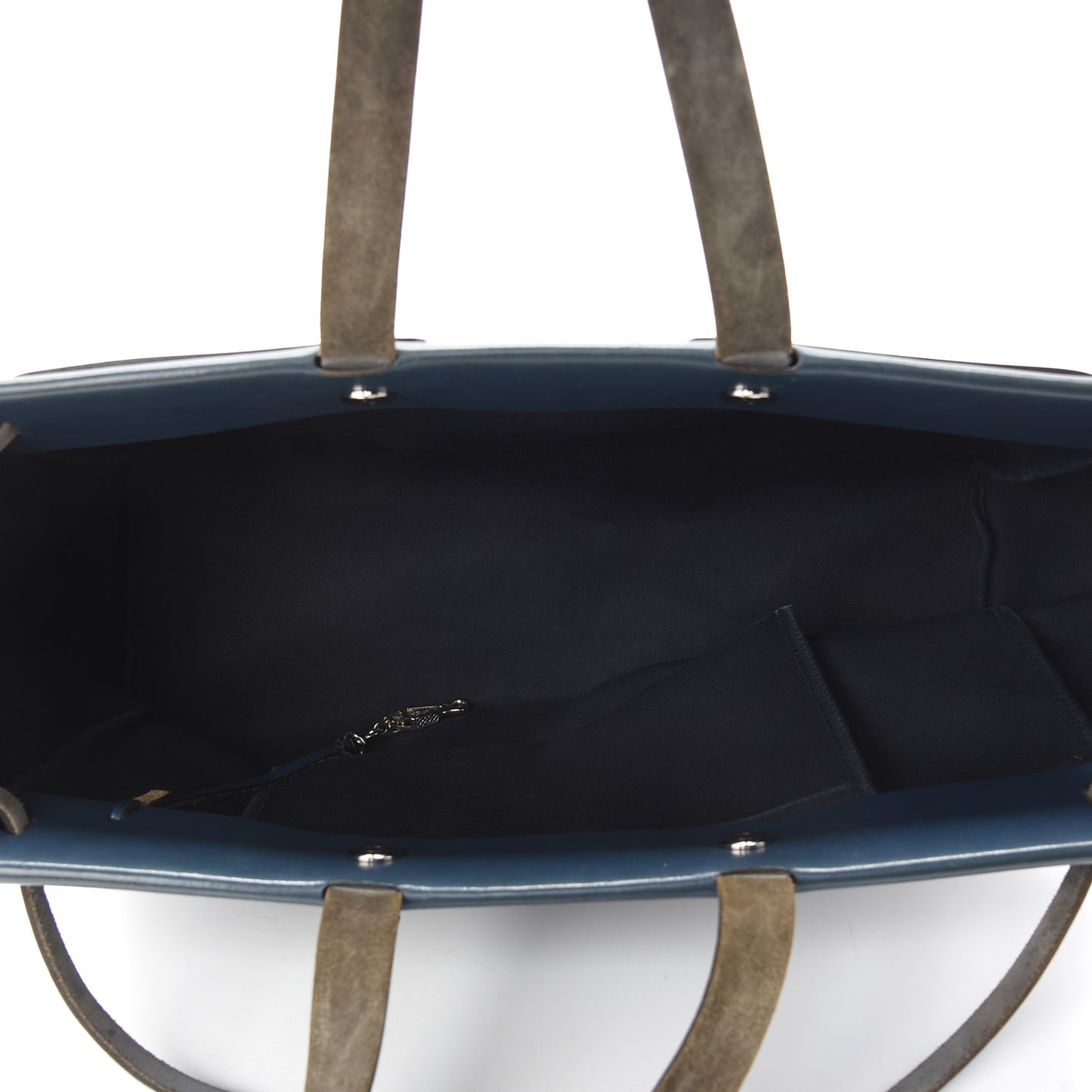 Toile Vache Hunter Herbag Cabas MM Bleu Marine