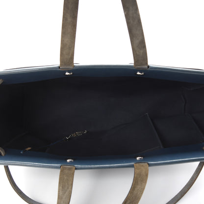 Hermes Toile Vache Hunter Herbag Cabas MM Bleu Marine 6 of 10