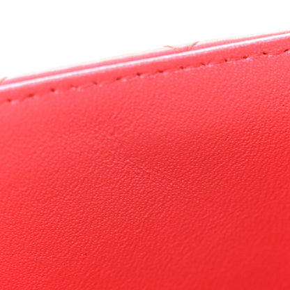 Chanel Iridescent Lambskin Quilted Mini Top Handle Rectangular Flap Red 12 of 13