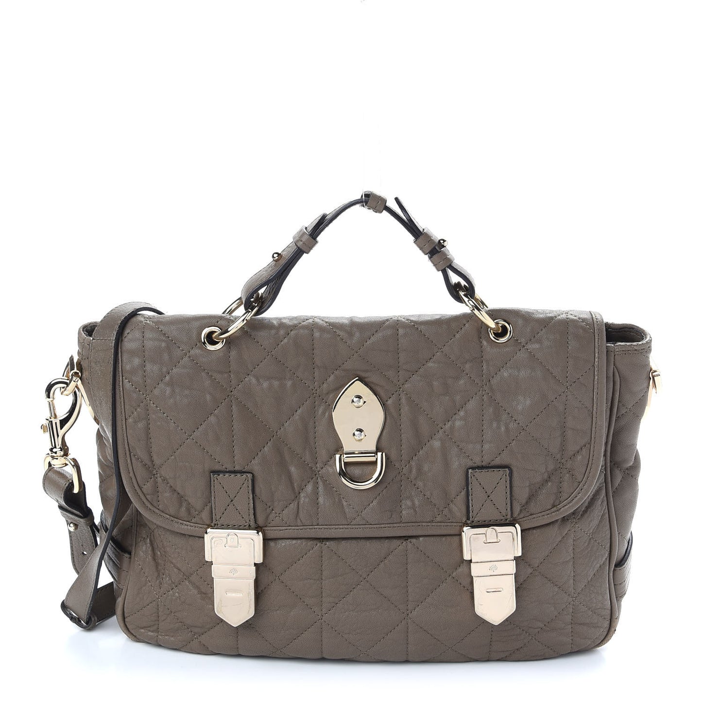 Nappa Quilted Tillie Satchel Clay
