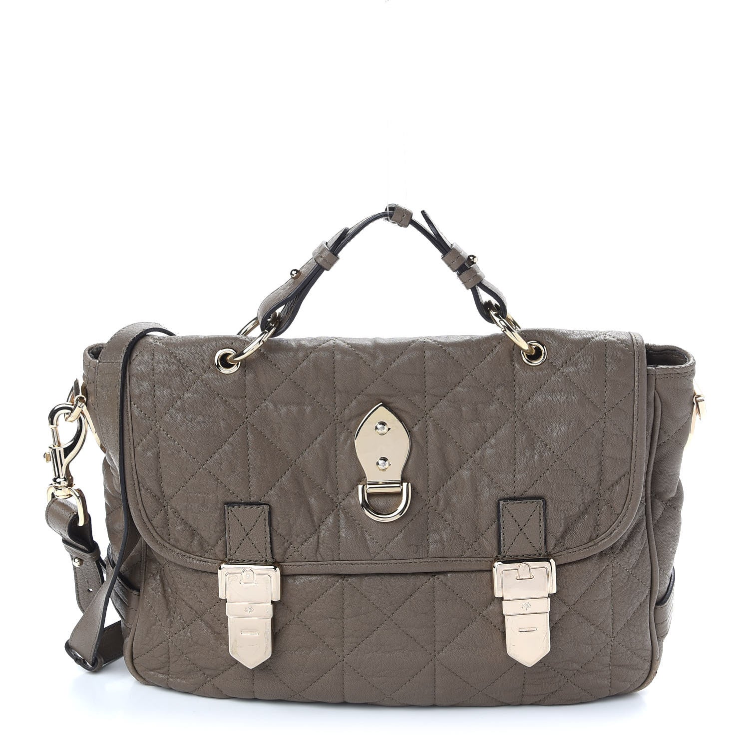 Mulberry Nappa Quilted Tillie Satchel Clay 1 of 10