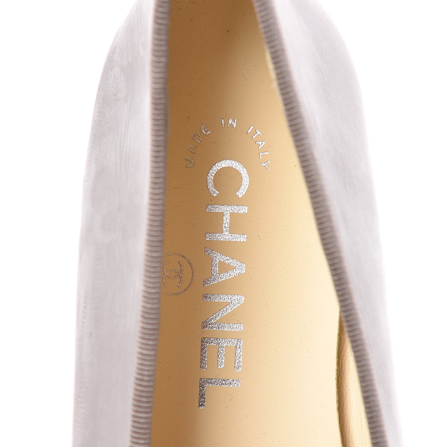 Chanel Suede Cap Toe Ballerina Flats 39.5 Grey Black 7 of 9