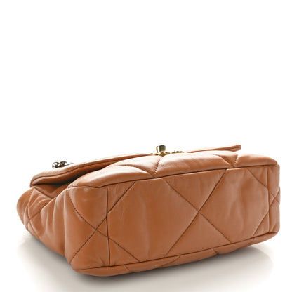 Chanel Lambskin Quilted Medium Chanel 19 Flap Brown 4 of 10