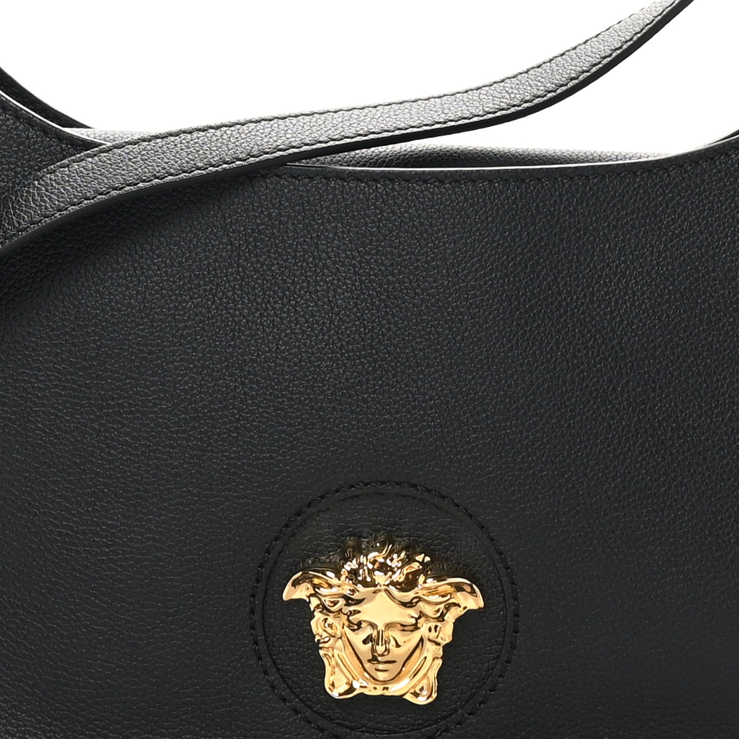 Calfskin La Medusa Medium Hobo Black