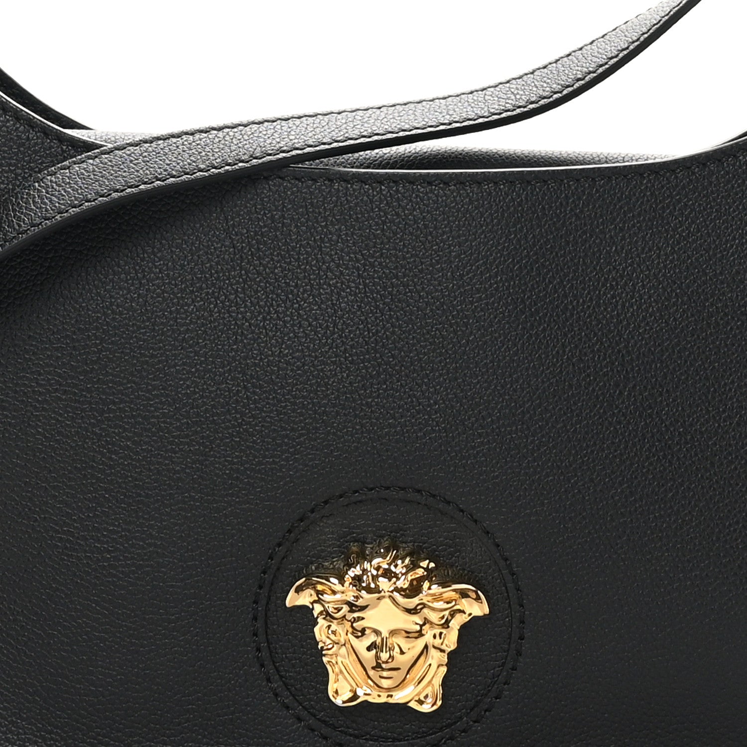 Versace Calfskin La Medusa Medium Hobo Black 7 of 9