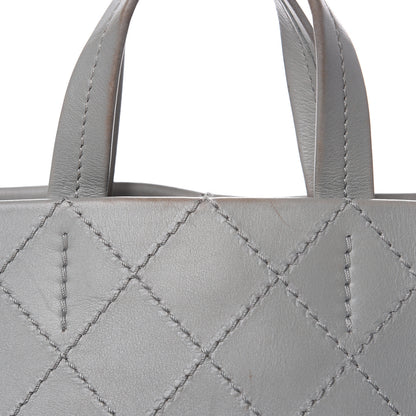 Chanel Grained Calfskin Small CC Pocket Tote Grey 12 of 17