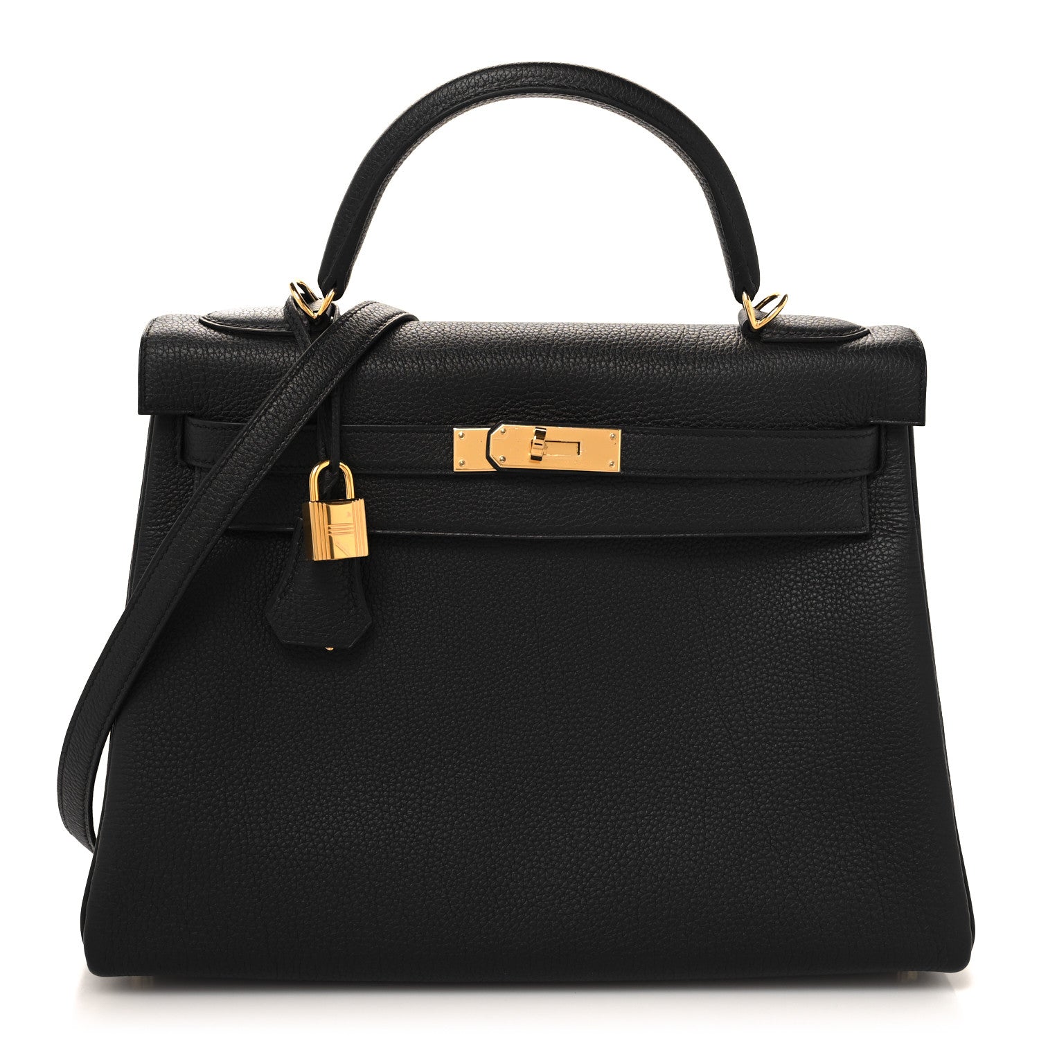Hermes Togo Kelly Retourne 32 Black 1 of 11