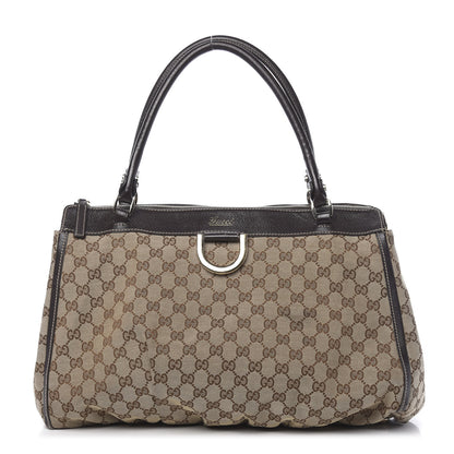 Gucci Monogram D Gold Tote Dark Brown 1 of 14