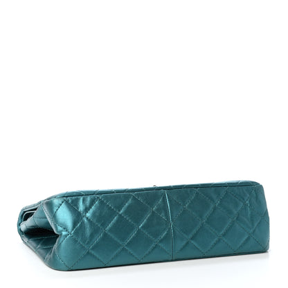 Chanel Metallic Calfskin Quilted 2.55 Reissue 227 Flap Turquoise 3 of 4