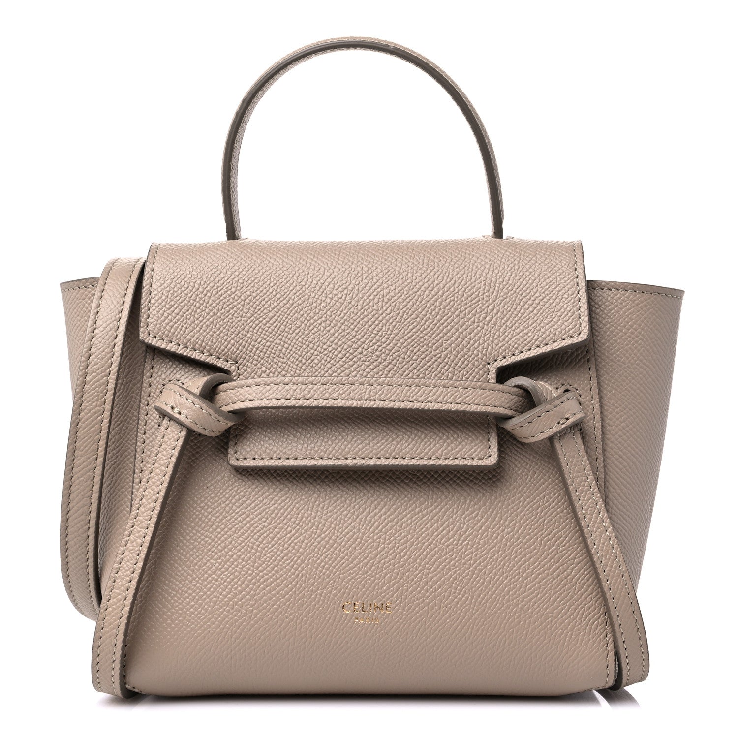 Celine Grained Calfskin Pico Belt Bag Light Taupe 1 of 10