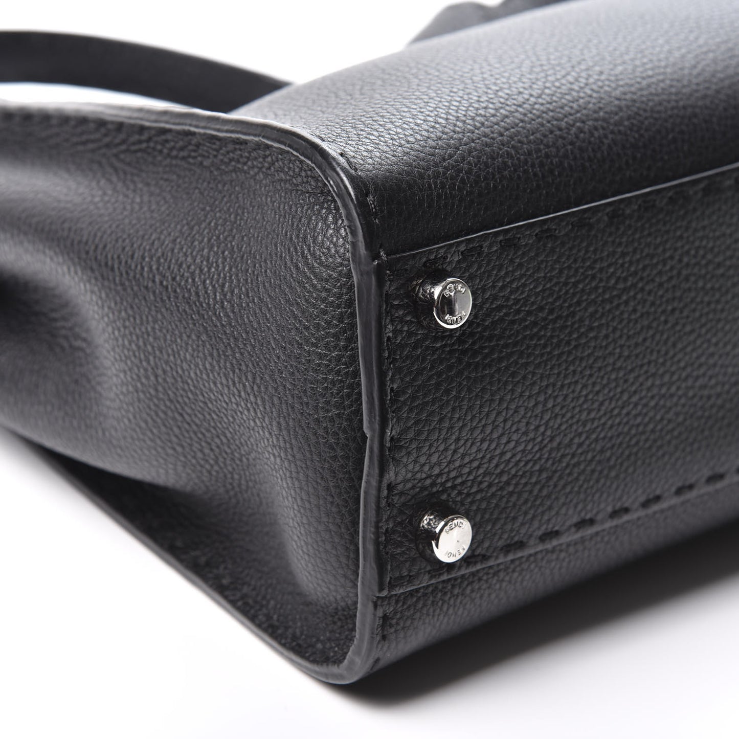 Cuoio Romano Selleria Bi-Color Medium Peekaboo Iconic Satchel Black Mou