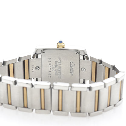 Cartier Stainless Steel 18K Yellow Gold 20mm Tank Francaise Quartz Watch 5 of 5