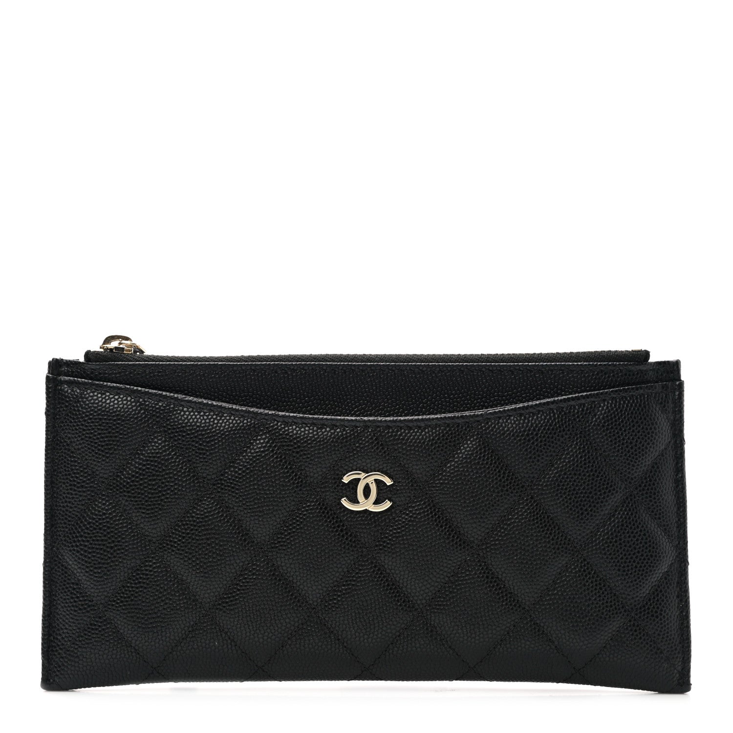 Chanel Caviar Quilted Classic Zip Pouch Black 1 of 8