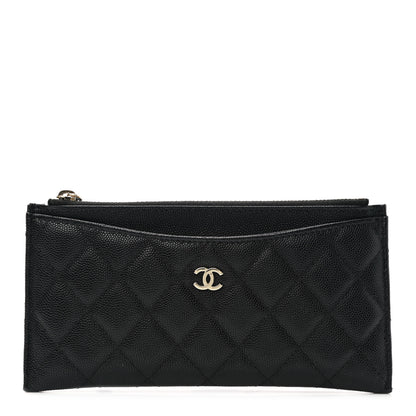 Chanel Caviar Quilted Classic Zip Pouch Black 1 of 8