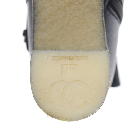 Chanel Goatskin CC Turnlock Ankle Boots 39.5 Black 7 of 13