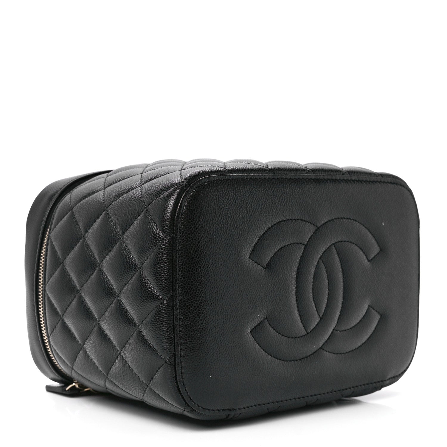 Chanel Caviar Quilted Large Vanity Pouch Black 4 of 13
