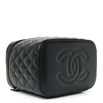 Chanel Caviar Quilted Large Vanity Pouch Black 4 of 13