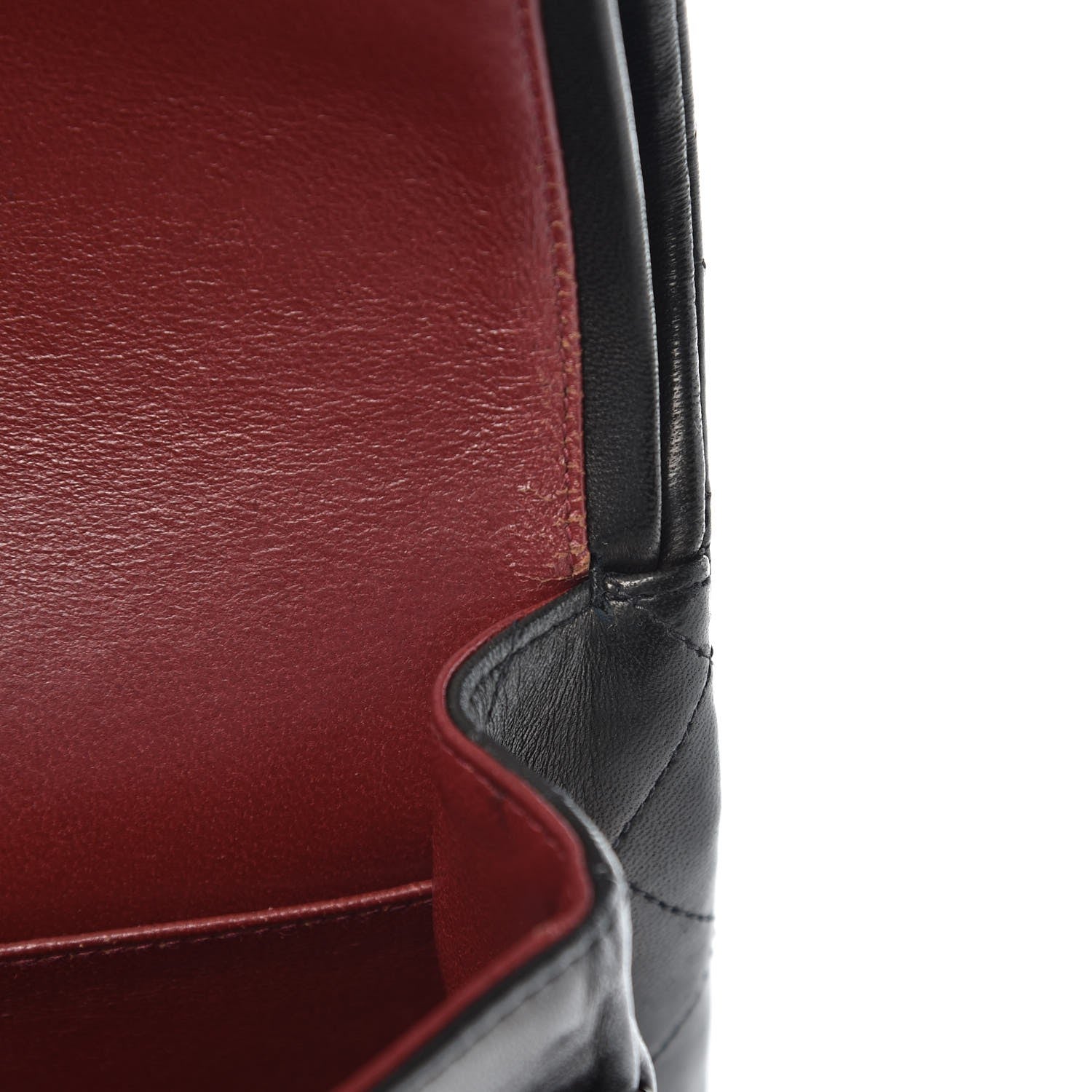 Chanel Lambskin Quilted Medium Double Flap Black 8 of 10