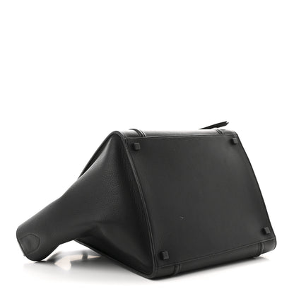 Celine Grained Calfskin Medium Phantom Luggage Black 4 of 10