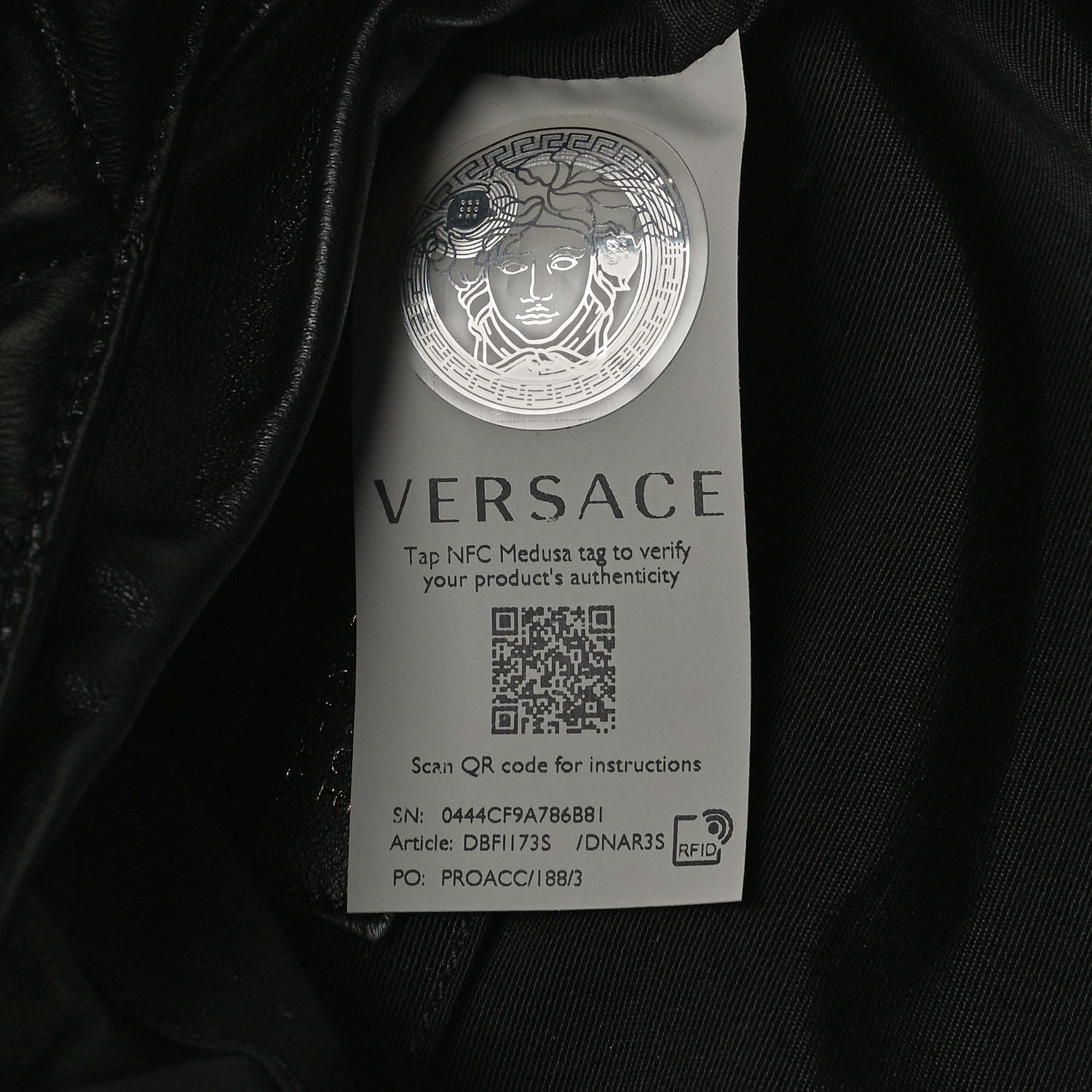 Versace Nappa Quilted Medusa Bucket Bag Black 7 of 15