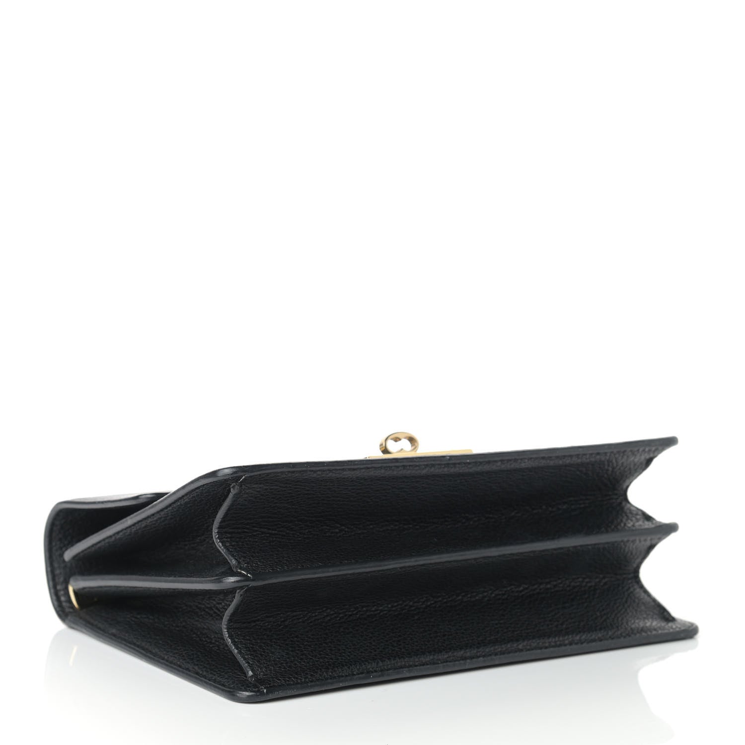 Dolce & Gabbana Grained Calfskin Rosalia Shoulder Bag Black 4 of 10