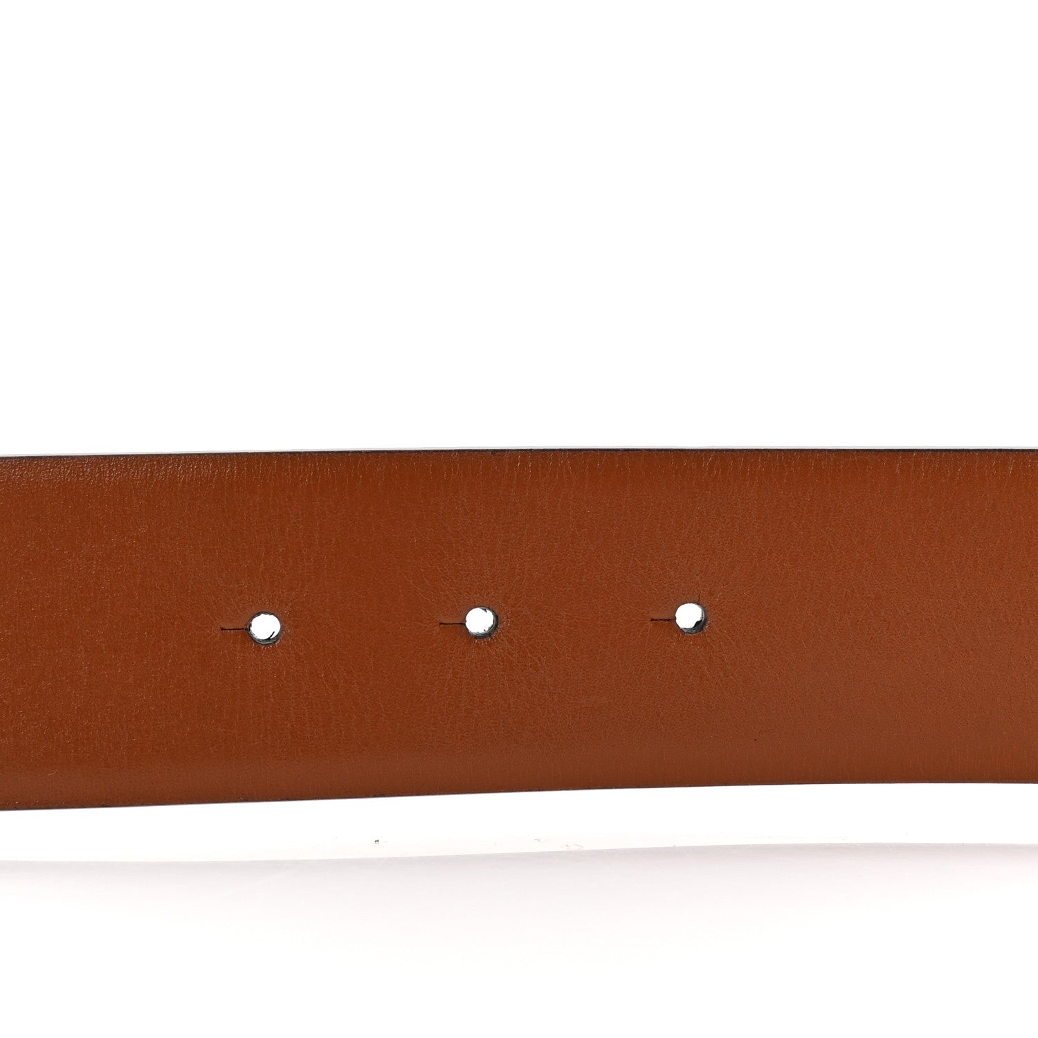 Valentino Garavani Glossy Calfskin VLogo Reversible 30mm Belt 85 34 Saddle Brown Black 3 of 6
