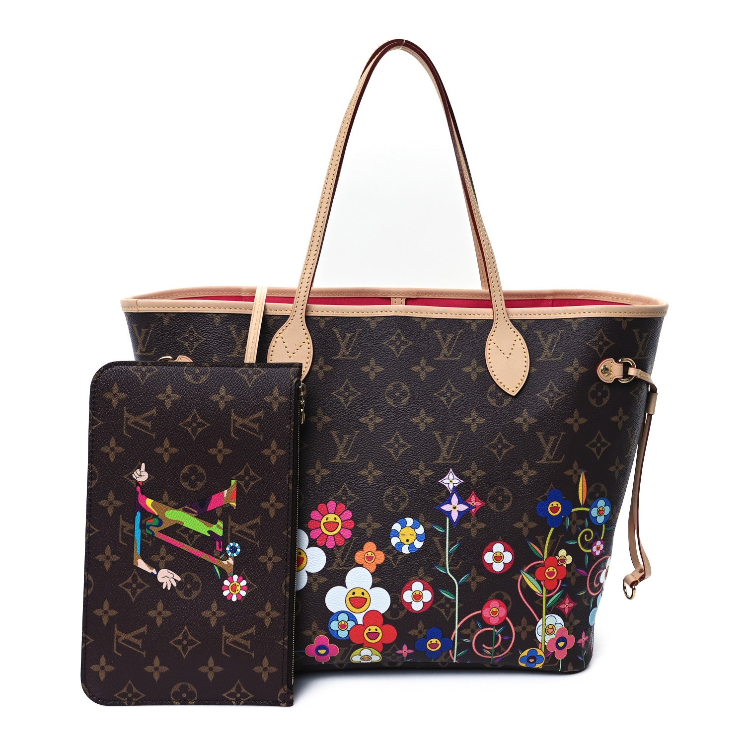 Louis Vuitton LV X TM Monogram Flowers Neverfull MM 2 of 10