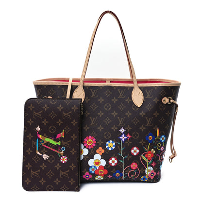 Louis Vuitton LV X TM Monogram Flowers Neverfull MM 2 of 10