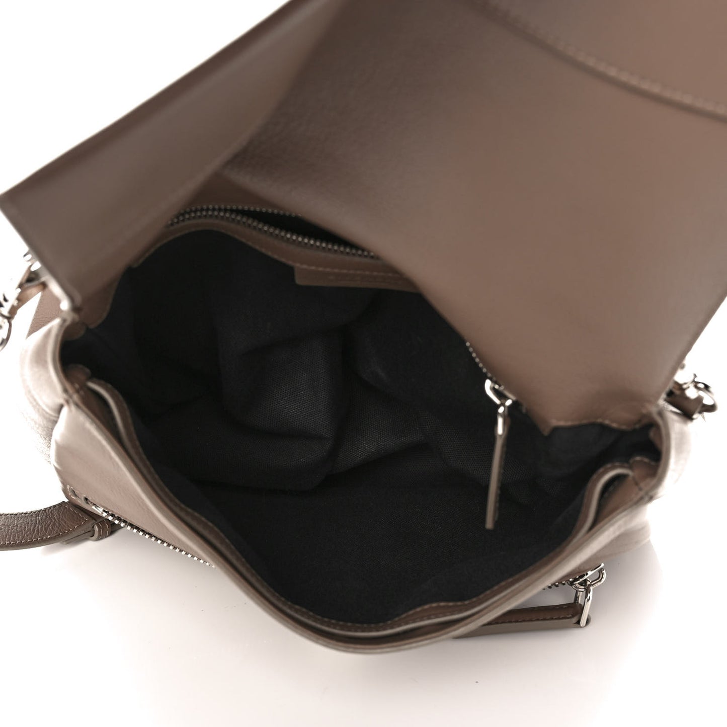 Calfskin Small Pandora Pure Flap Bag Mastic