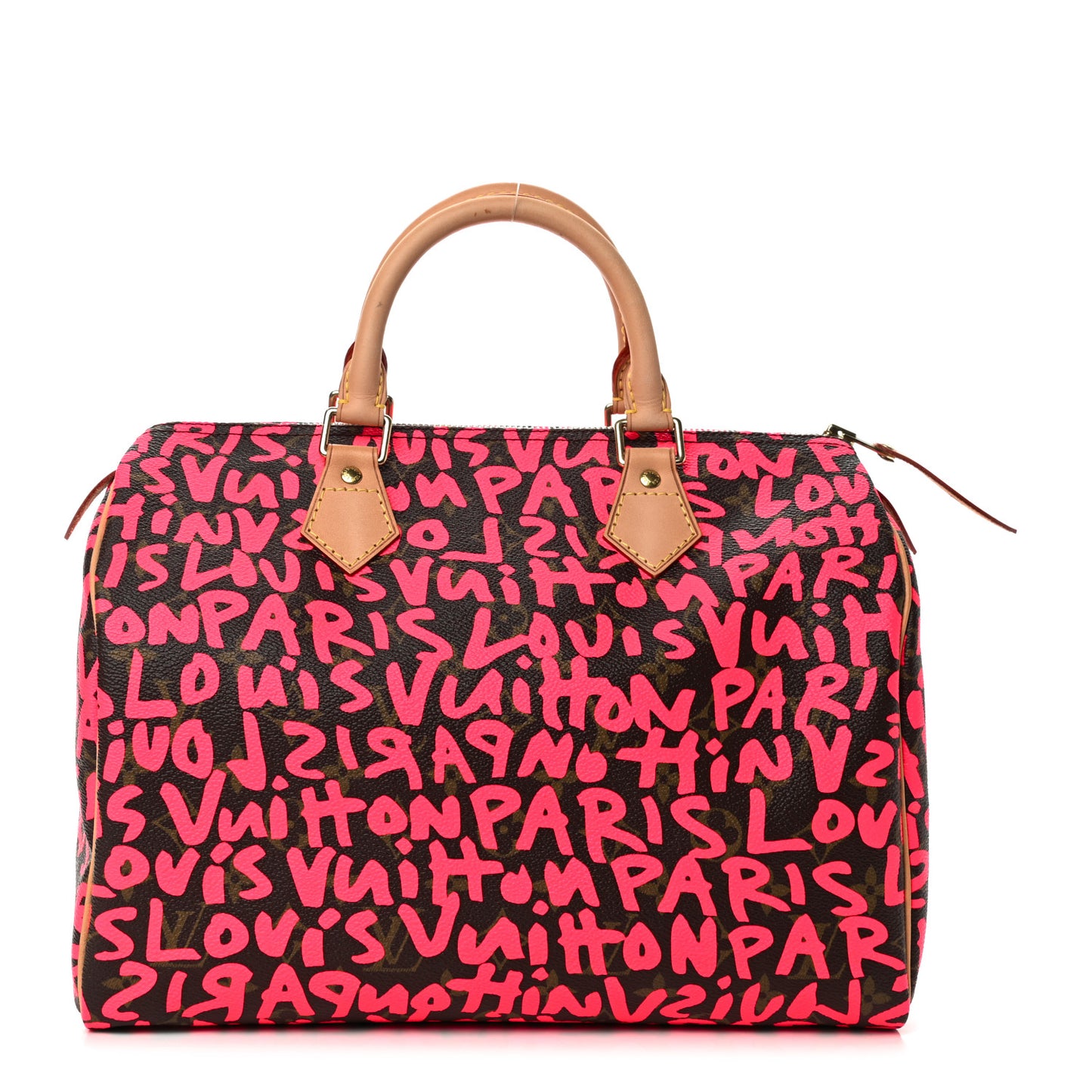 Monogram Graffiti Speedy 30 Fuchsia