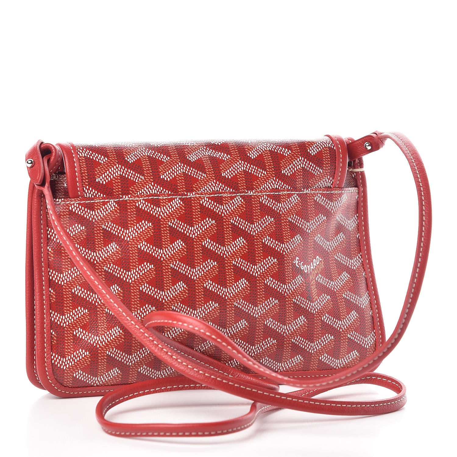 Goyard Goyardine Plumet Wallet Clutch Red 3 of 8